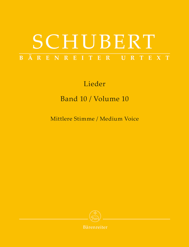 Schubert - Lieder, Vol. 10 - Medium Voice