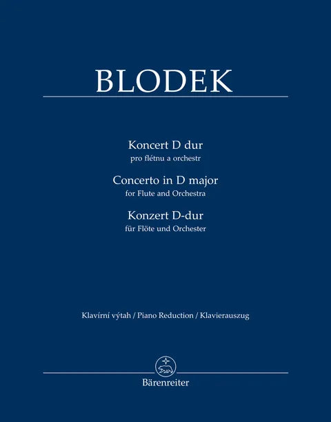 Blodek - Concerto for Flute and Orchestra in D major - Flute and Piano