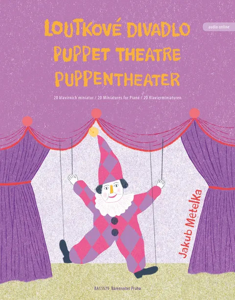 Metelka - Puppet Theater: 20 Miniatures for Piano (w/Audio online) - Easy Piano