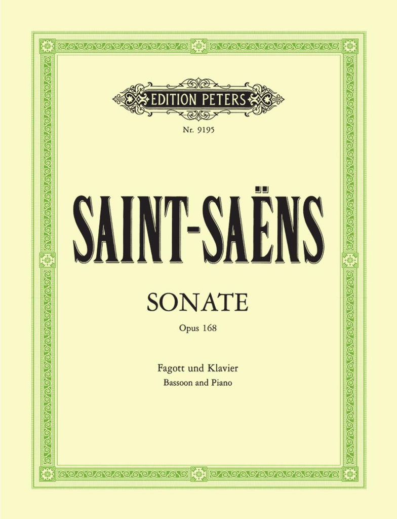 Saint-Saens, ed. Zimmermann – Sonata, Op. 168 – Bassoon and Piano