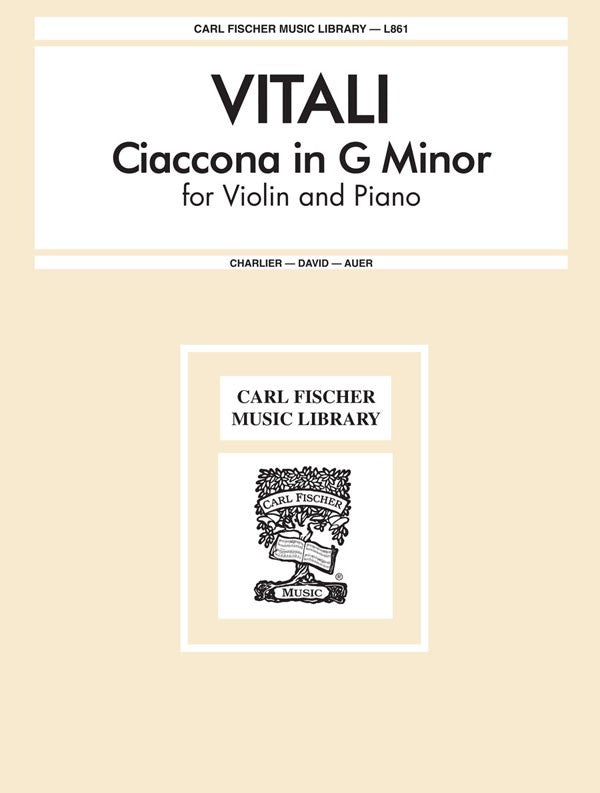 Vitali - Ciaccona in G - Violin and Piano