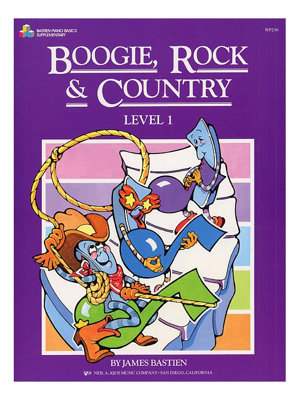 Bastien - Boogie, Rock, and Country, Level 1 - Piano Method