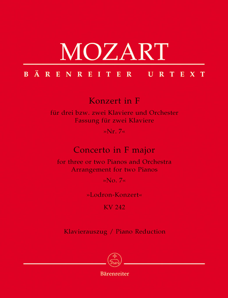 Mozart - Piano Concerto No. 7 in F, KV. 242 - 2 Pianos, 4 Hands