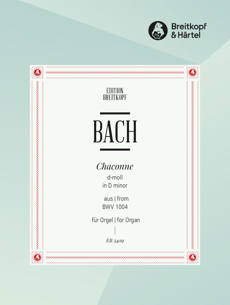 Bach, arr. Pillney – Chaconne in D Minor, BWV 1004 – Piano