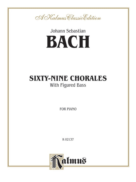 Bach – Sixty-Nine Chorales with Figured Bass – Piano