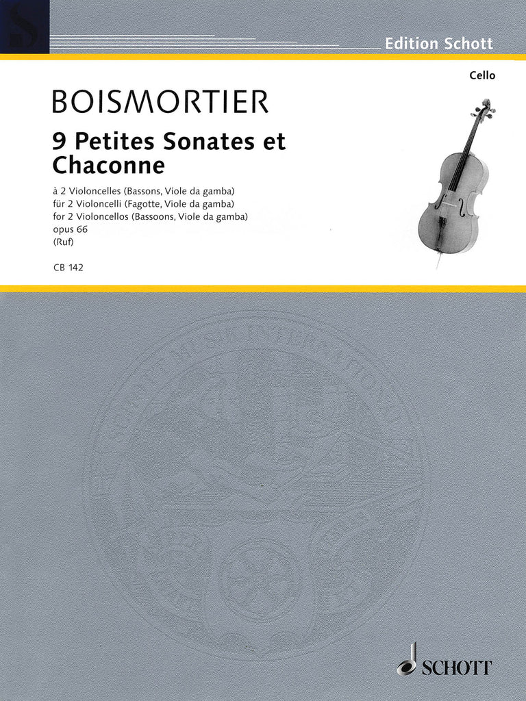 Boismortier – 9 Petites Sonates et Chaconne, Op. 66 – 2 Cellos