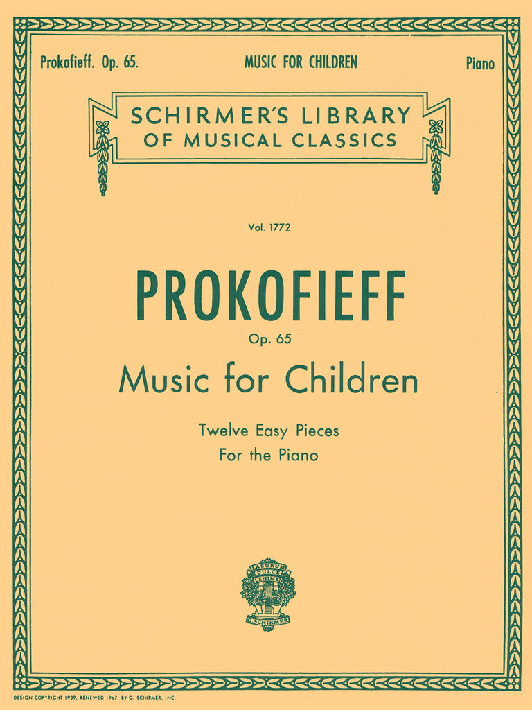 Prokofiev – Music for Children, Op. 65 – Piano