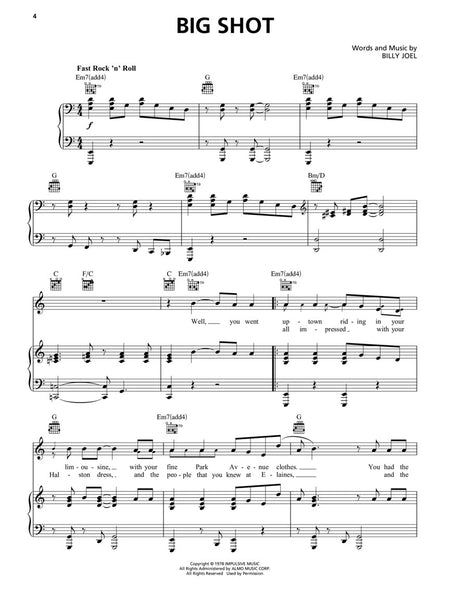 Joel, arr. Rosenthal - Billy Joel: 52nd Street - Piano, Vocal, Guitar
