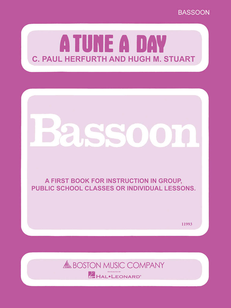 Herfurth – A Tune a Day: Bassooon – Bassoon Method