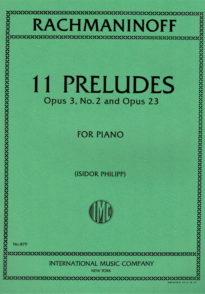 Rachmaninoff – 11 Preludes Op. 3/2 and Op. 23 – Piano