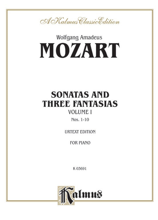 Mozart – Sonata and 3 Fantasias, Vol. I – Piano
