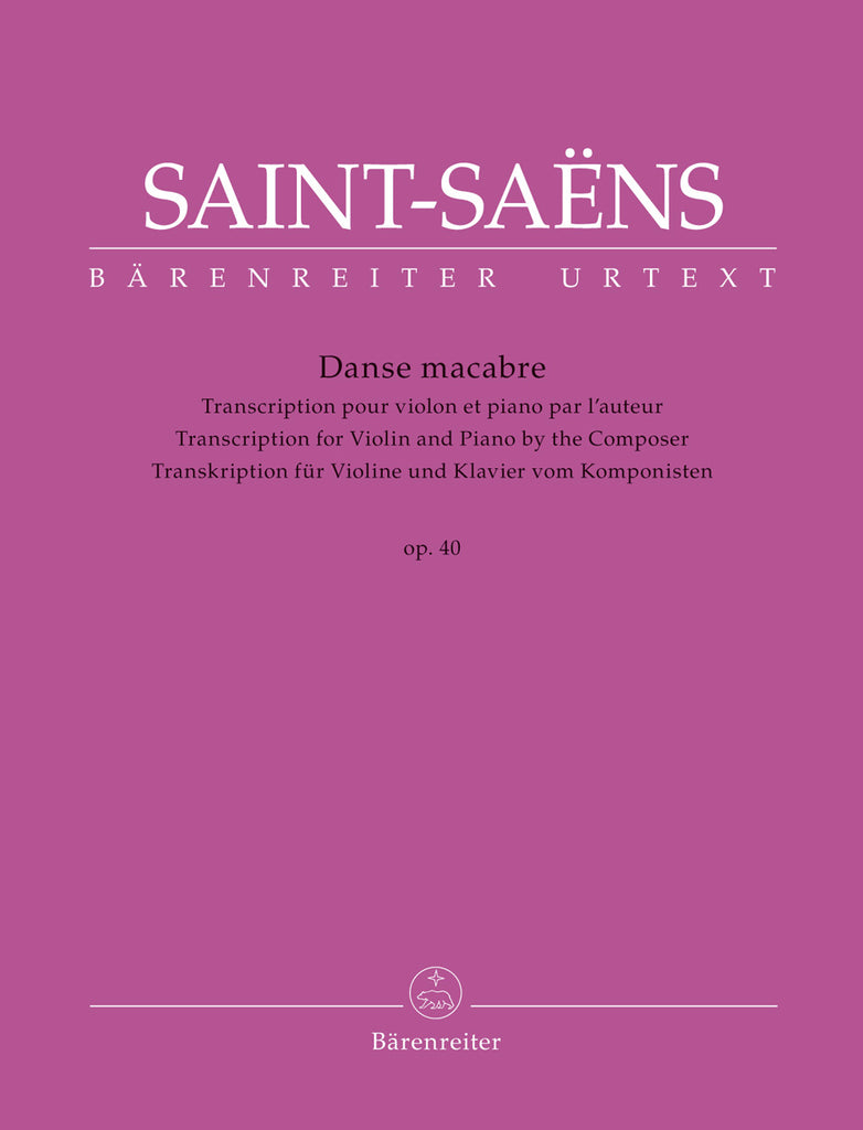Saint-Saens - Danse Macabre, Op. 40 - Violin and Piano