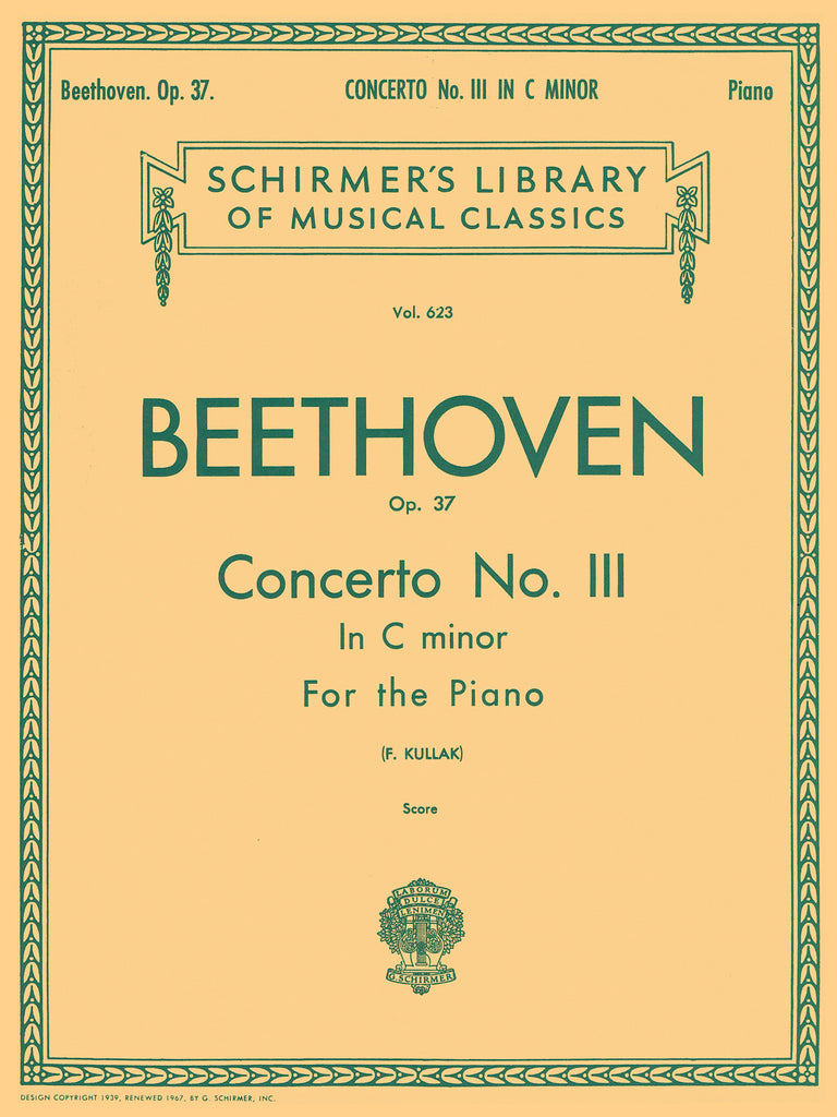 Beethoven, ed. Kullak – Concerto No. III in C Minor, Op. 37 – 2 Pianos, 4 Hands