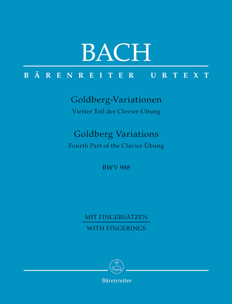 Bach – Goldberg Variations, BWV 988 (with fingerings) – Piano