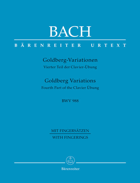Bach – Goldberg Variations, BWV 988 (with fingerings) – Piano
