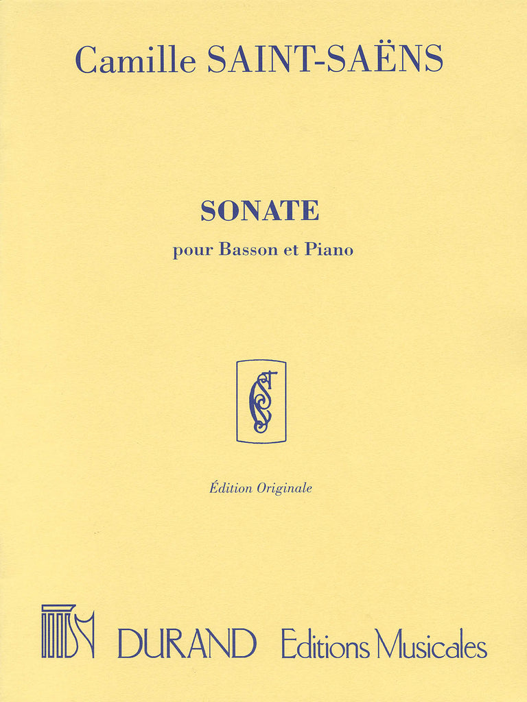 Saint-Saens – Sonata, Op. 168 – Bassoon and Piano