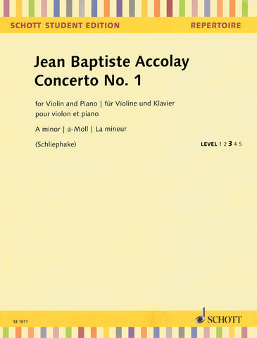 Accolay - Violin Concerto No. 1 in A Minor - Violin and Piano