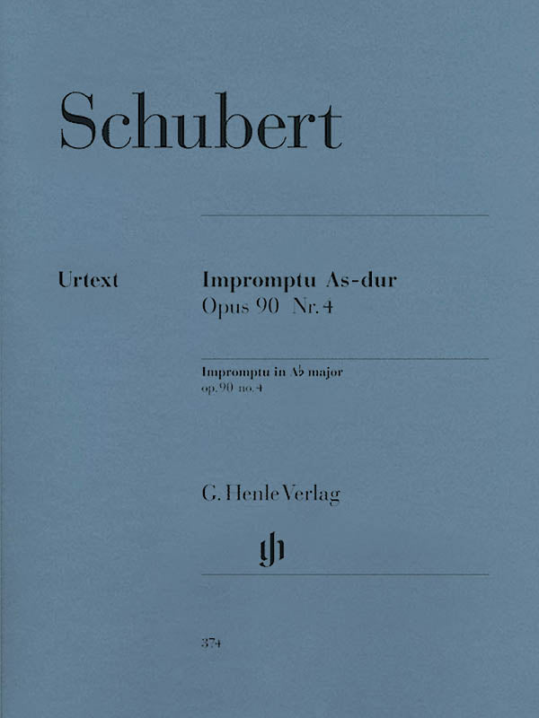 Schubert, ed. Gieseking – Impromptu in Ab Major, Op. 90/4 – Piano