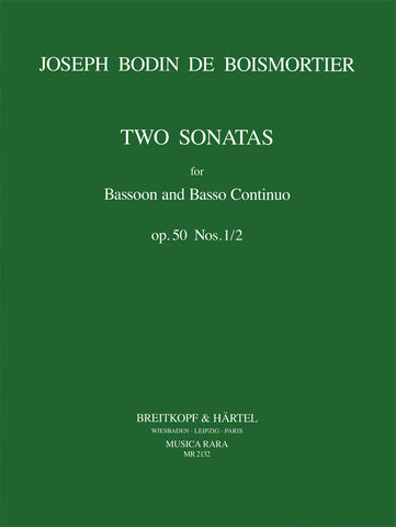 Boismortier, ed. Walker – Two Sonatas, Op. 50/1-2 – Bassoon and Piano