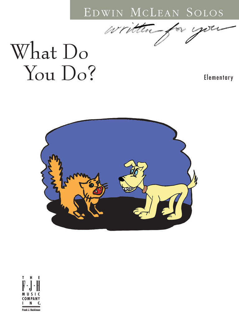 McLean - What Do You Do? - Elementary Piano Solo