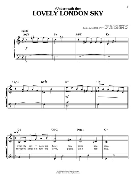 Shaiman – Mary Poppins Returns – Easy Piano