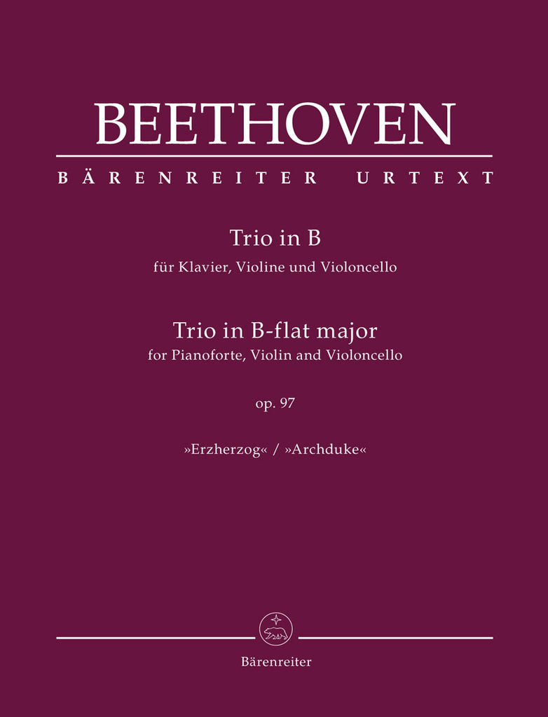 Beethoven - Trio for Piano, Violin, and Cello - Piano Trio