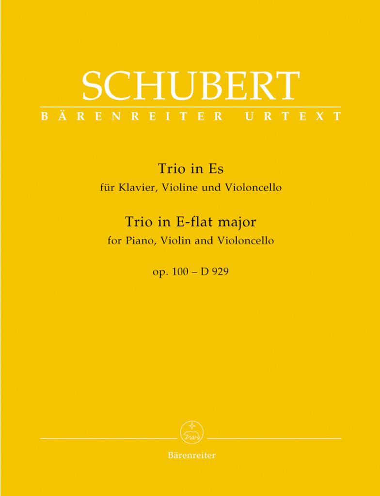 Schubert - Trio in Eb Major, Op. 100 (D. 929) - Violin, Cello, and Piano