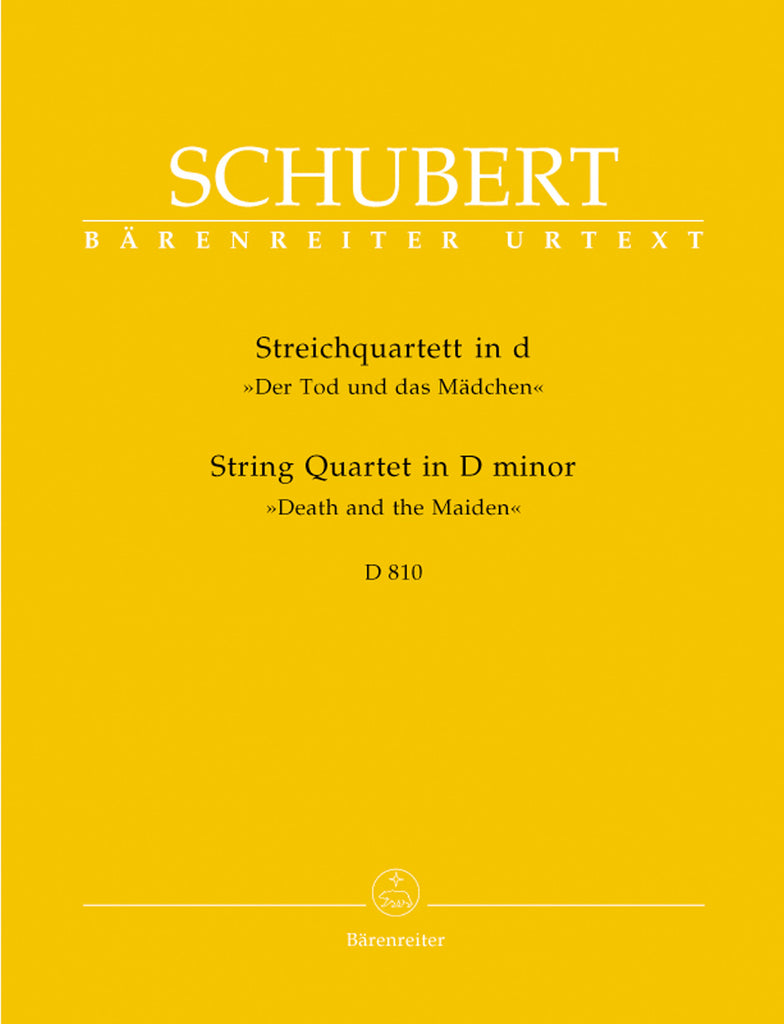 Schubert, ed. Aderhold - "Death and the Maiden" String Quartet in D Minor, D. 810 - 2 Violins, Viola, and Cello