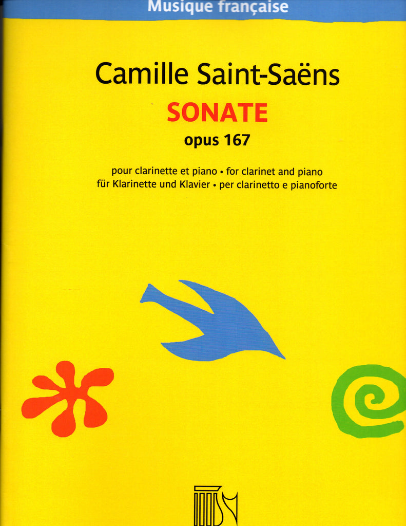 Saint-Saens - Sonata, Op. 167 - Clarinet and Piano