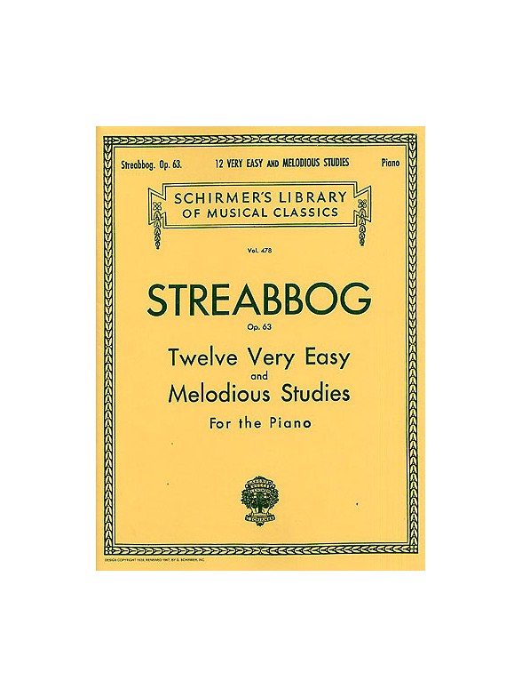 Streabbog - 12 Very Easy Studies, Op. 63 (Grade 1) - Piano Method