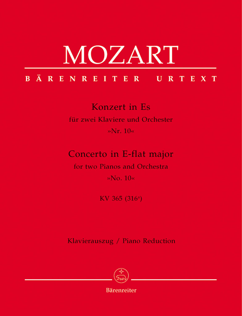 Mozart - Piano Concerto No. 10 in Eb, K. 365 - 2 Pianos, 4 Hands