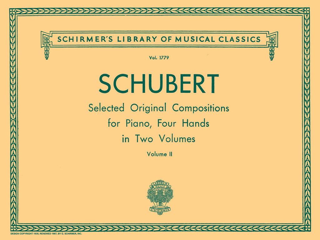 Schubert - Original Compositions, Vol. 2 - Piano, 4 Hands