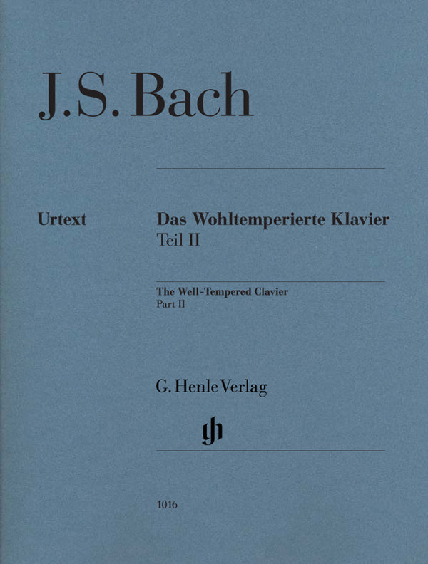 Bach, ed. Heinemann – The Well-Tempered Clavier Part II, BWV 870-893 (w/out fingerings) – Piano