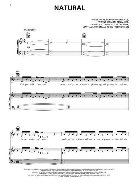 Imagine Dragons - Origins - Piano, Vocal, Guitar