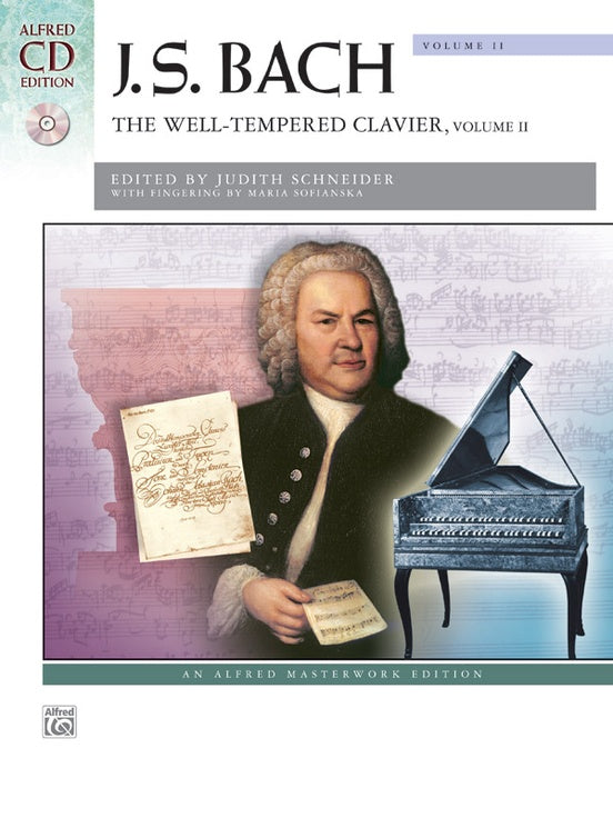 Bach, J.S. , ed. Schneider- The Well-Tempered Clavier, Volume II (With CD)- Piano Solo
