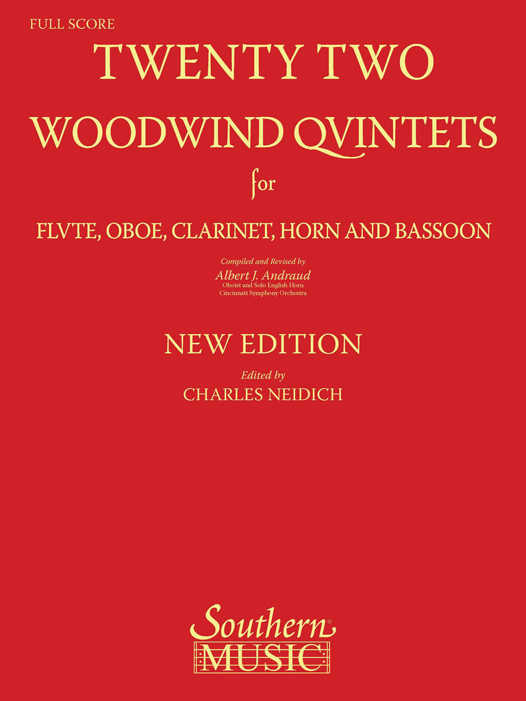Andraud – Twenty Two Woodwind Quintets – Woodwind Quintet