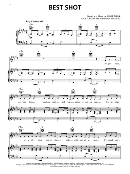 Various - Top Country Hits of 2018-2019: 18 Hot Singles - Piano, Vocal, Guitar