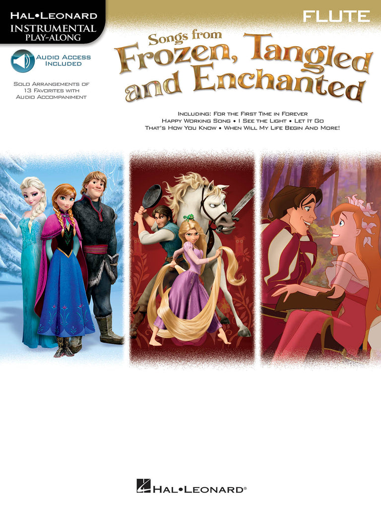 Various - Songs from "Frozen", "Tangled", and "Enchanted" (w/Audio Access) - Flute Solo
