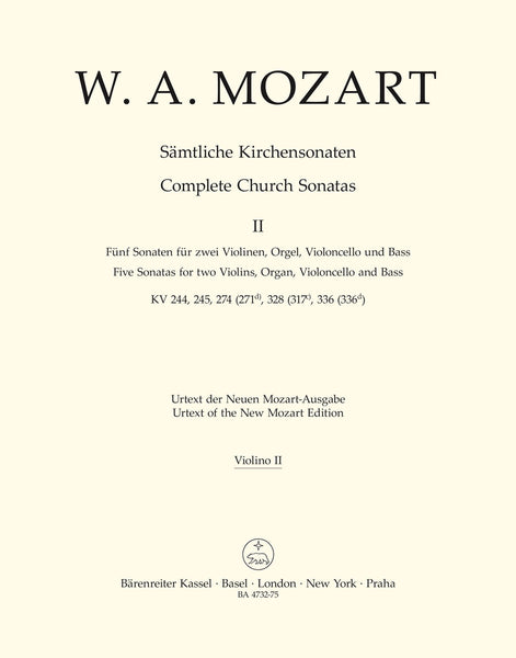 Mozart - Complete Church Sonatas, Vol. 2 - Organ and Instrument