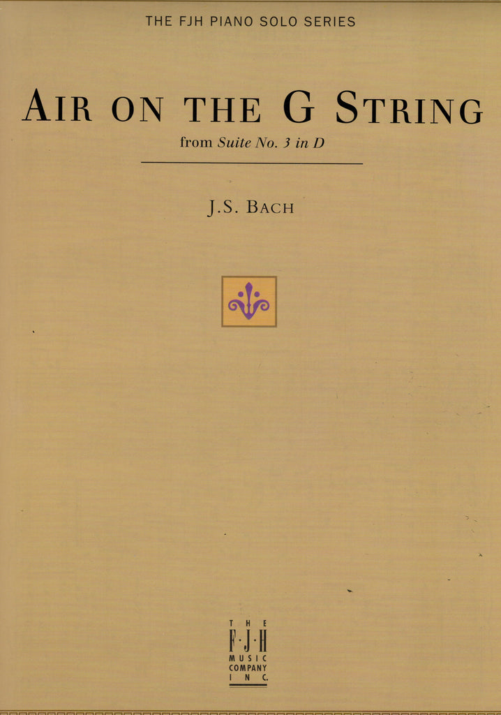 Bach, arr. McLean – Air on the G String (from Suite No. 3 in D) – Piano