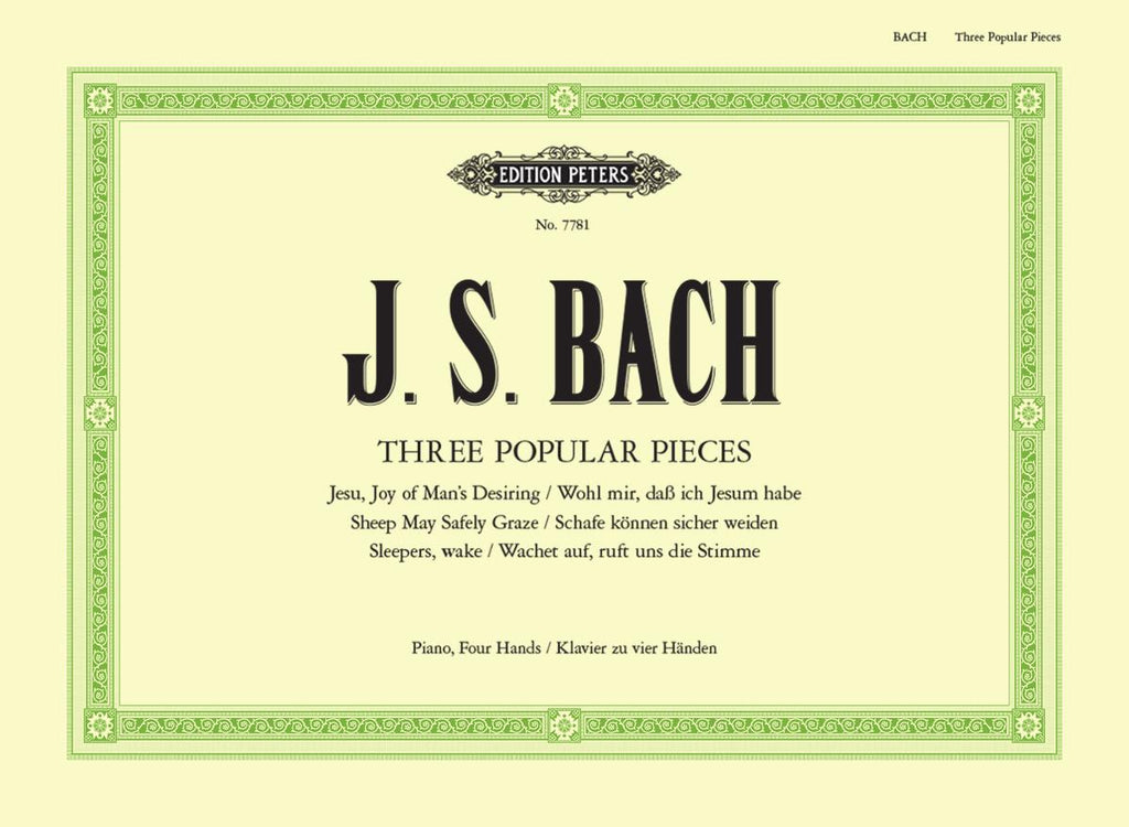 Bach, arr. Duck – Three Popular Pieces for Piano Duet – Piano, 4 Hands