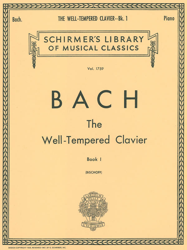 Bach – The Well-Tempered Clavier, Book 1 – Piano