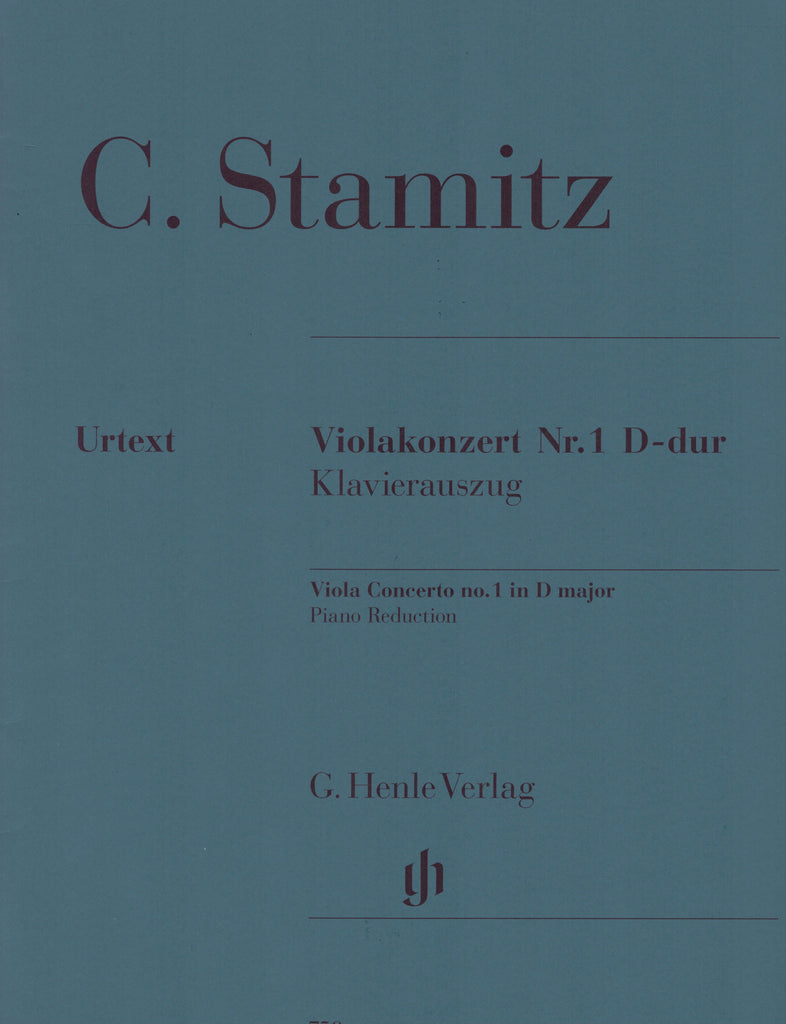 Stamitz - Viola Concerto in D Major, Op. 1 - Viola and Piano