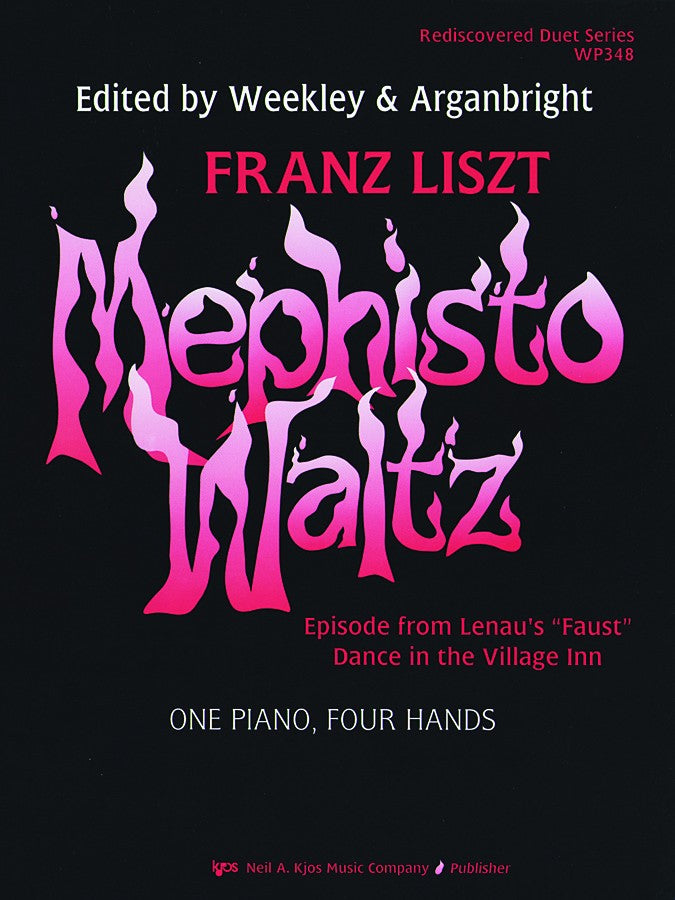 Liszt, eds. Weekley and Arganbright - Mephisto Waltz - Piano, 4 Hands