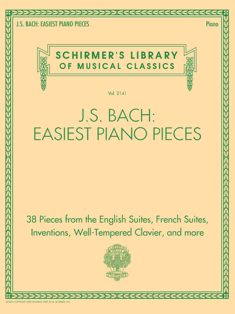Bach – Easiest Piano Pieces – Piano