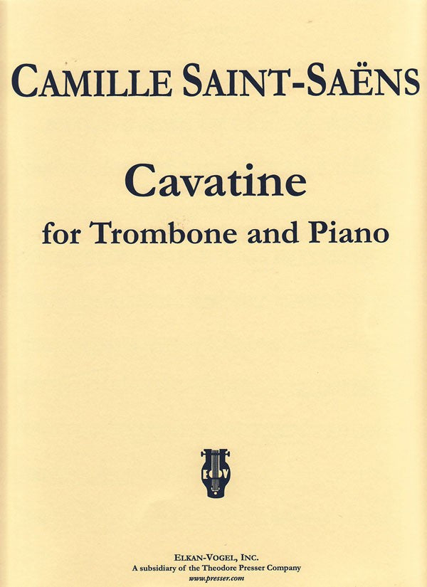 Saint-Saens - Cavatine, Op. 144 - Trombone and Piano