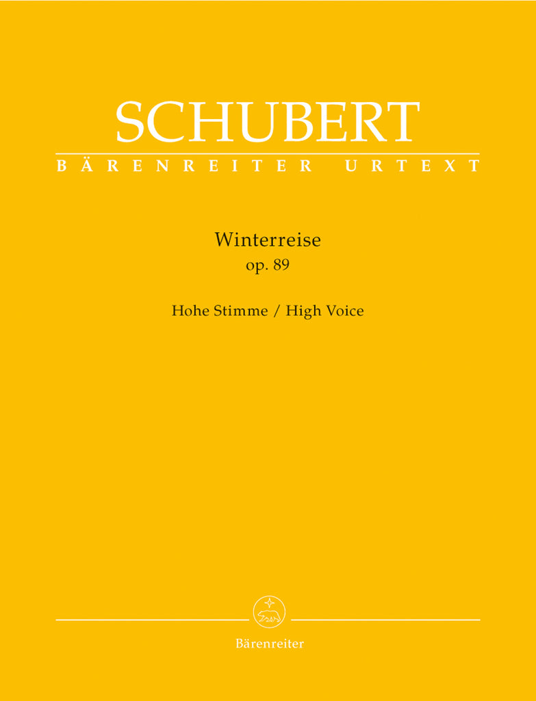 Schubert - Winterreise, Op. 89 D 911 - High Voice