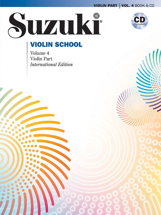 Suzuki Violin School: Volume 4 (International Edition) w/CD, Violin Part - Violin Method
