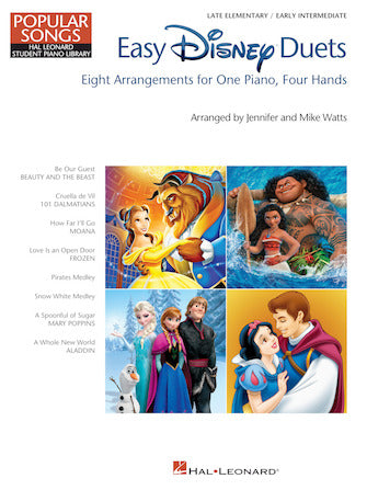 Various - Easy Disney Duets Late Elementary/Early Intermediate Level - Piano Duet