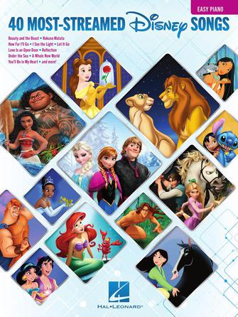 Various - The 40 Most-Streamed Disney Songs - Easy Piano